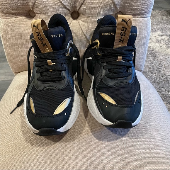 Puma Mens RS-X Black and Gold Size 7 - Picture 6 of 8